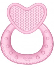 Jucărie pentru dentiție pe apă Wee Baby - Inimă, roz