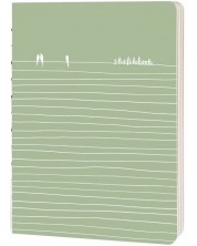 Caiet de schite pentru desen Drasca Plain - Dungi, 112 file, 19 х 26 cm -1