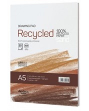Drasca Recycled drawing pad SAND lipit 200g, 20 coli, А5	