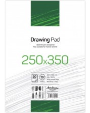Caiet de schite Drasca Drawing pad - 20 file albe, 25х35 cm -1