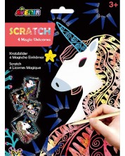 Scratch desene  Avenir - Unicorni, 4 desene -1