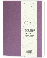 Caiet de schite desen Drascа Natural Touch - Violet, 128 f, 14.5х21 cm