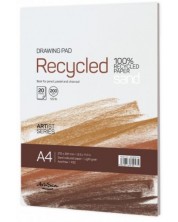 Drasca Recycled drawing pad SAND lipit 200g, 20 coli, А4	