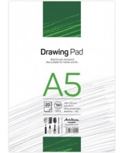 Caiet de schite Drasca Drawing pad - 20 file albe, A5 -1