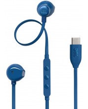 Căști cu microfon JBL - Tune 305C USB-C, albastre -1