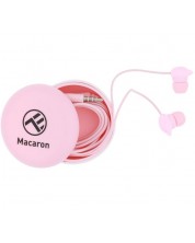 Căști cu microfon Tellur Macaron - roze -1