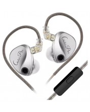 Căști cu microfon KZ – Castor Pro Silver Harman Edition, argintii