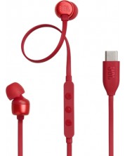 Căști cu microfon JBL - Tune 310C USB-C, roșii -1