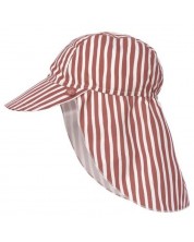 Șapcă de protecție cu cozoroc Lassig - Splash & Fun, Stripes Red, mărimea 43/45, 3-6 luni  -1