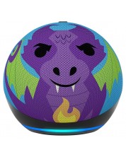Boxă Smart Amazon - Echo Dot Kids 5th Gen, Dragon, multicoloră - imagine 1