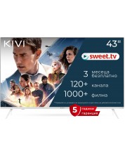 Televizor smart KIVI - 43U750NW, 43'', DLED, UHD, alb -1
