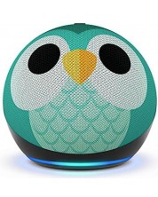 Boxă Smart Amazon - Echo Dot Kids 5th Gen, Owl, multicoloră - imagine 1