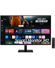 Smart monitor  Samsung - 32DM702, 32'', 4K, 60Hz, 4ms, VA, USB hub, negru  -1