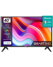 Televizor smart Hisense - 40A4K, 40'', DLED, FHD, negru -1