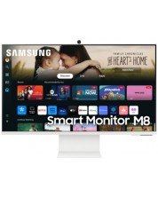 Smart monitor  Samsung - 32DM801, 32'', 4K, 60Hz, 4ms, VA, USB hub, alb  -1