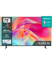 Televizor smart Hisense - 75E7KQ, 75'', QLED, 4K,negru