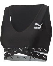 Bustieră sport pentru femei Puma - Dare to Cropped Top, neagră