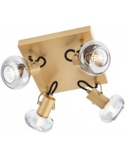 Spotlight Smarter - Matias 04-549, IP20, 240V, E14, 4x28W, auriu mat -1