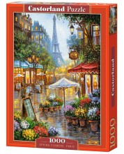 Puzzle Castorland de 1000 piese - Flori de primavara in Paris