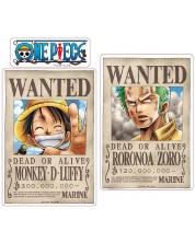 Autocolante ABYstyle Animation: One Piece - Luffy & Zoro Wanted Posters -1