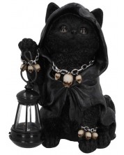 Statuetă Nemesis Now Adult: Gothic - Reaper's Feline Lantern, 18 cm