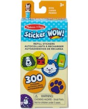 Sticker pentru reîncărcare Melissa & Doug - Câine, 300 buc -1