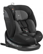 Scaun auto KikkaBoo - i-Hike, IsoFix, i-Size, 40-150 cm, Dark Grey