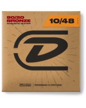 Corzi pentru chitară acustică Dunlop - 80/20 Bronze, DAB1048, 10-48 - imagine 1