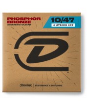 Corzi pentru chitară acustică Dunlop – Phosphor Bronze, DAP1047J, 10-47 - imagine 1