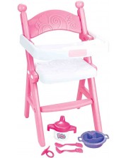 Scaun de masă pentru copii pentru papusi Ocie - Baby Seat, roz -1