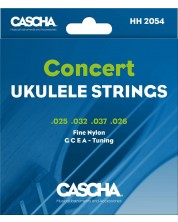Corzi pentru ukulele concert Cascha - HH 2054, transparente -1