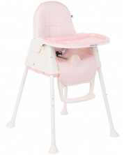 Scaun de masa pentru copii KikkaBoo - Creamy, roz -1