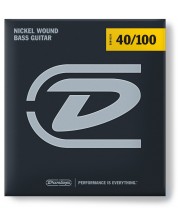 Corzi de chitară bas Dunlop - DBN40100, Nickel Wound, 40-100