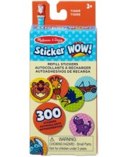 Sticker pentru reîncărcare Melissa & Doug - Tigru, 300 buc -1