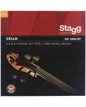 Corzi pentru violoncel Stagg – CE-1859-ST, 3/4-4/4, medium - imagine 1