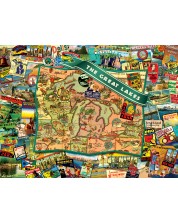 Puzzle SunsOut din 1000 de piese - Ward Thacker Studio, Great Lakes -1