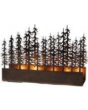 Philippi - Suport de lumânări Bosque, 29 x 8 x 10 cm, negru
