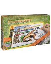 Bloc iluminat pentru desen și copiere DinosArt - Dinozauri