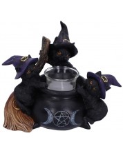 Sfeșnic Nemesis Now Adult: Gothic - Familiar Cauldron, 12 cm -1