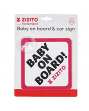 Plăcuța pentru mașină Zizito - Bebelușul în mașină -1