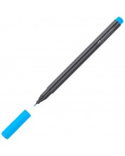 Liner Faber-Castell Grip - Albastru deschis, 0.4 mm -1
