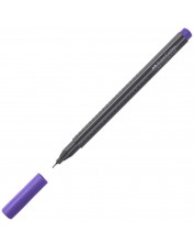 Liner Faber-Castell Grip - Mov inchis, 0.4 mm -1