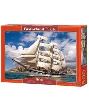 Puzzle Castorland din 500 de piese - Plecarea vaporului din port -1