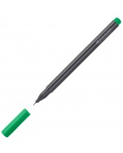 Liner Faber-Castell Grip - Verde smarald, 0.4 mm -1