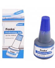 Cerneala pentru tampon Foska - 30 ml, albastra -1