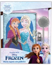 Jurnalul secret Disney - Frozen,  cu paiete și un stilou