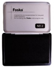 Tampon pentru stampila №2 Foska - 84x122 mm, negru -1