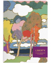 Caiet Liberty - Prospect Road, B5, cu broderie manuală -1