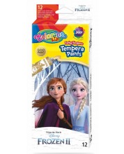 Vopsele Tempera Colorino Disney Frozen II, 12 culori in tub 12 ml