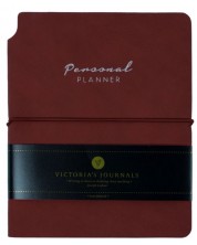 Caiet Victoria's Journals Kuka - Burgund, copertă plastică, 96 de foi, format A6